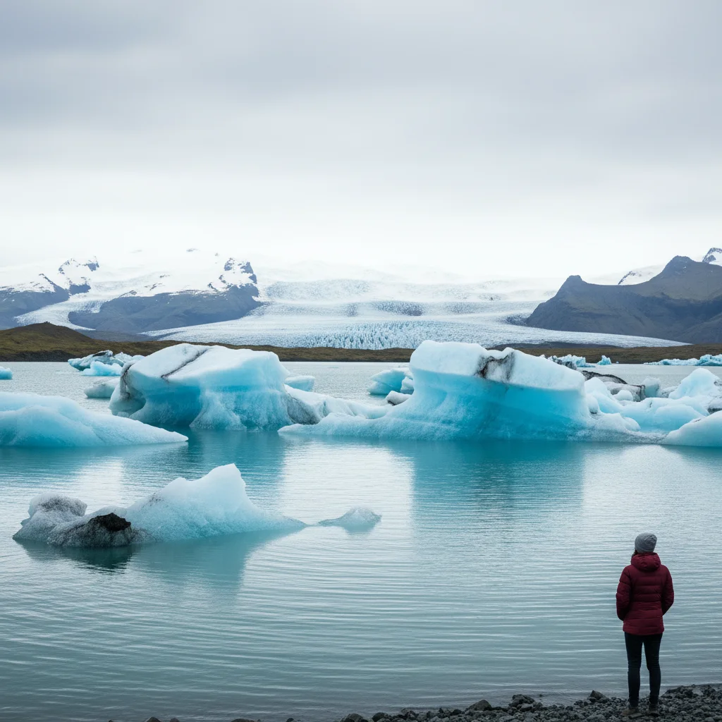 Gletscherlagune Jökulsárlón im Vatnajökull Nationalpark auf Island