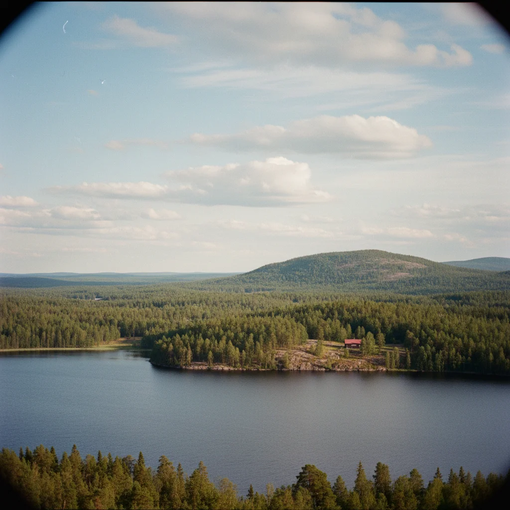 Blick vom Koli über den Pielinen-See in Nordkarelien
