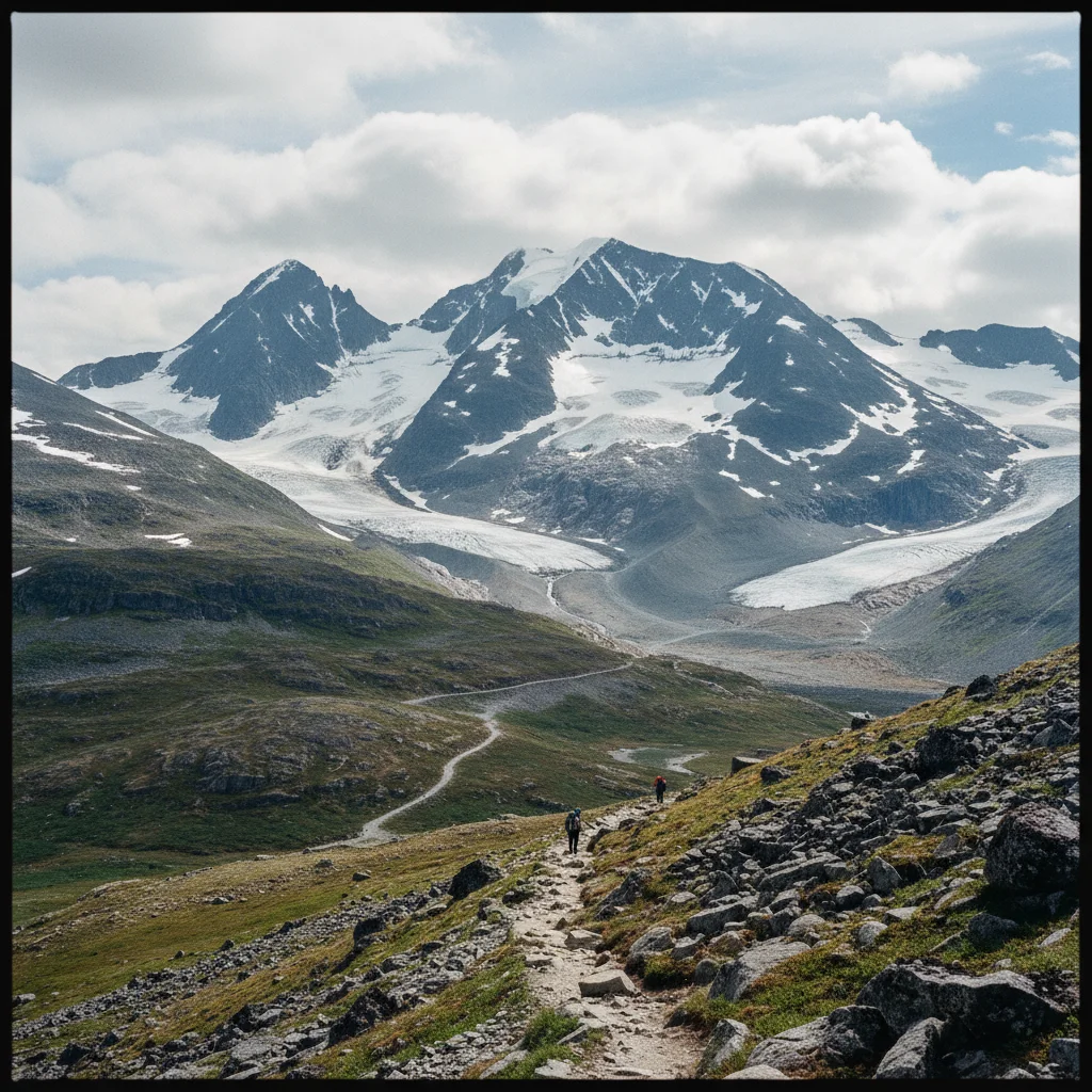Galdhøpiggen, der höchste Berg Skandinaviens im Jotunheimen