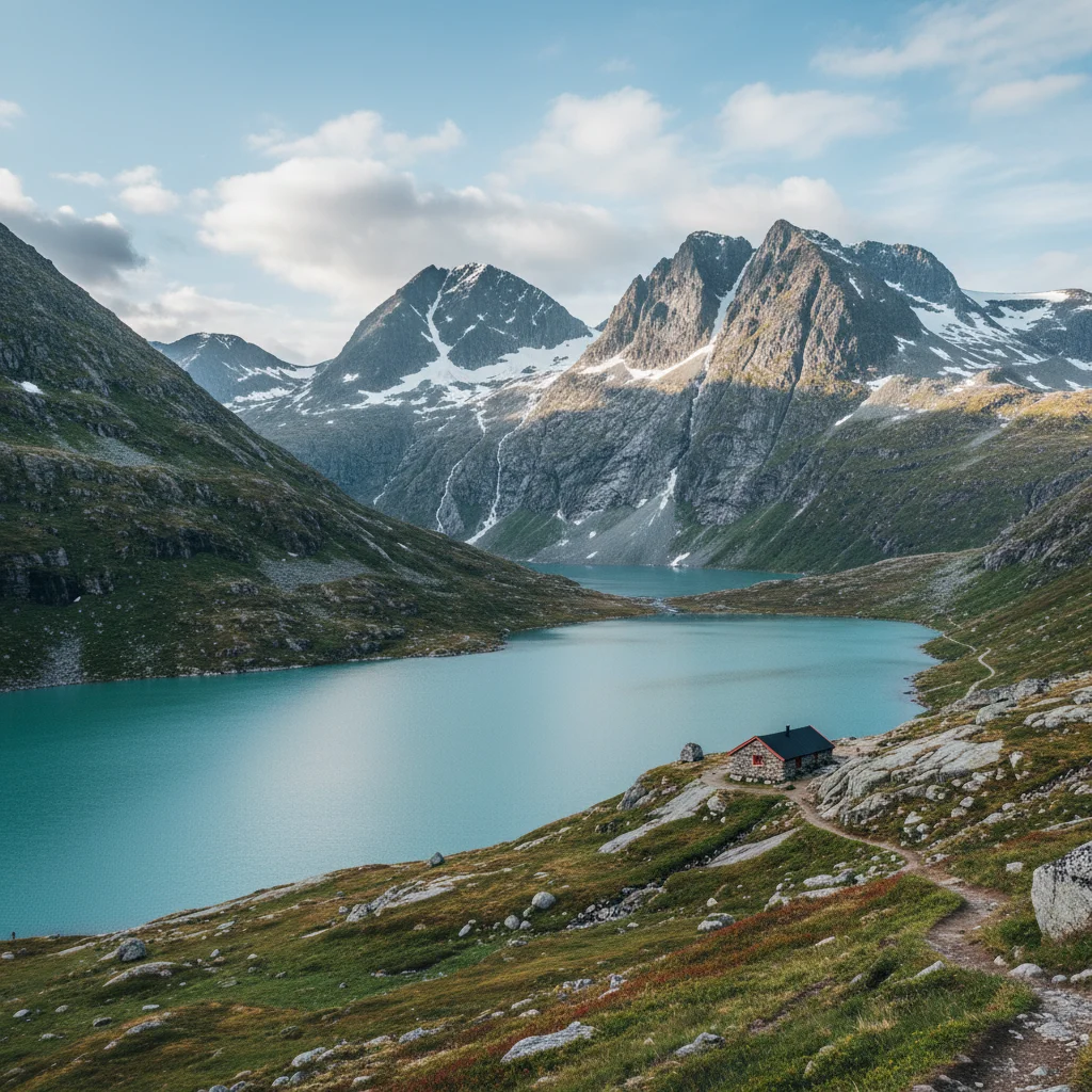 Berglandschaft im Jotunheimen Nationalpark in Norwegen