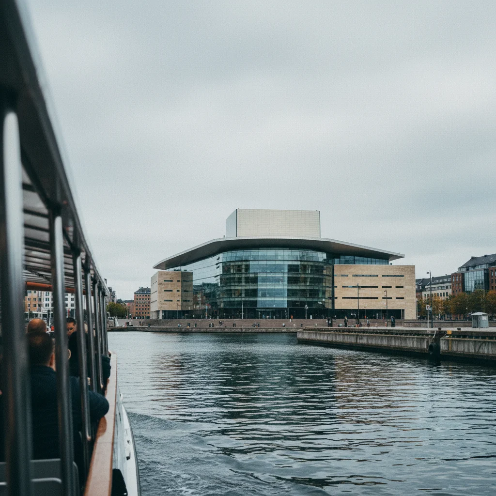 Kopenhagener Oper vom Wasser aus während einer Kanaltour