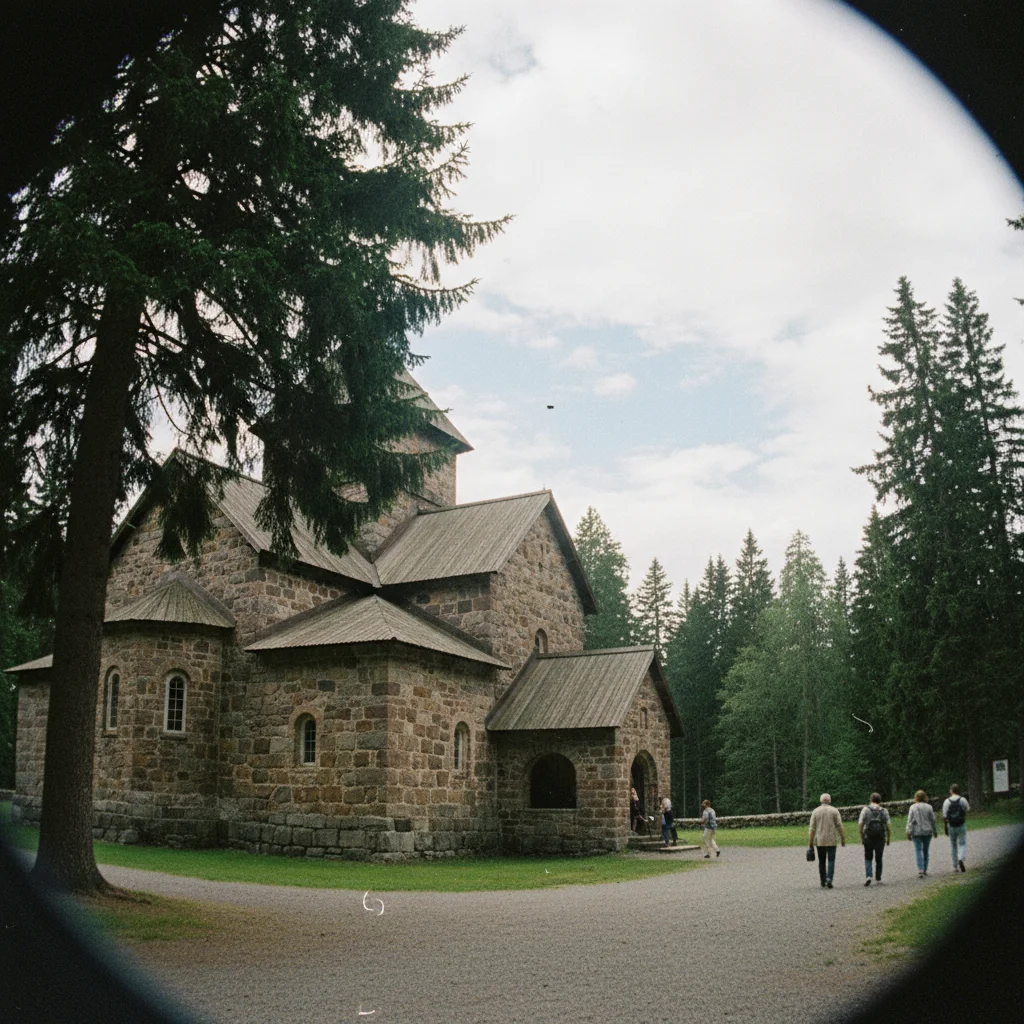 Orthodoxes Kloster Valamo in der karelischen Waldlandschaft