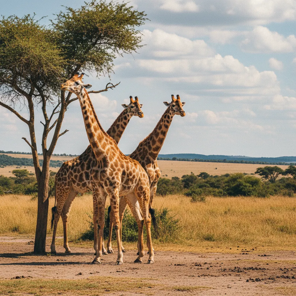 Giraffen im Knuthenborg Safaripark auf Lolland