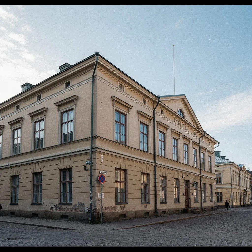 Historisches Rathaus von Kokkola am Marktplatz