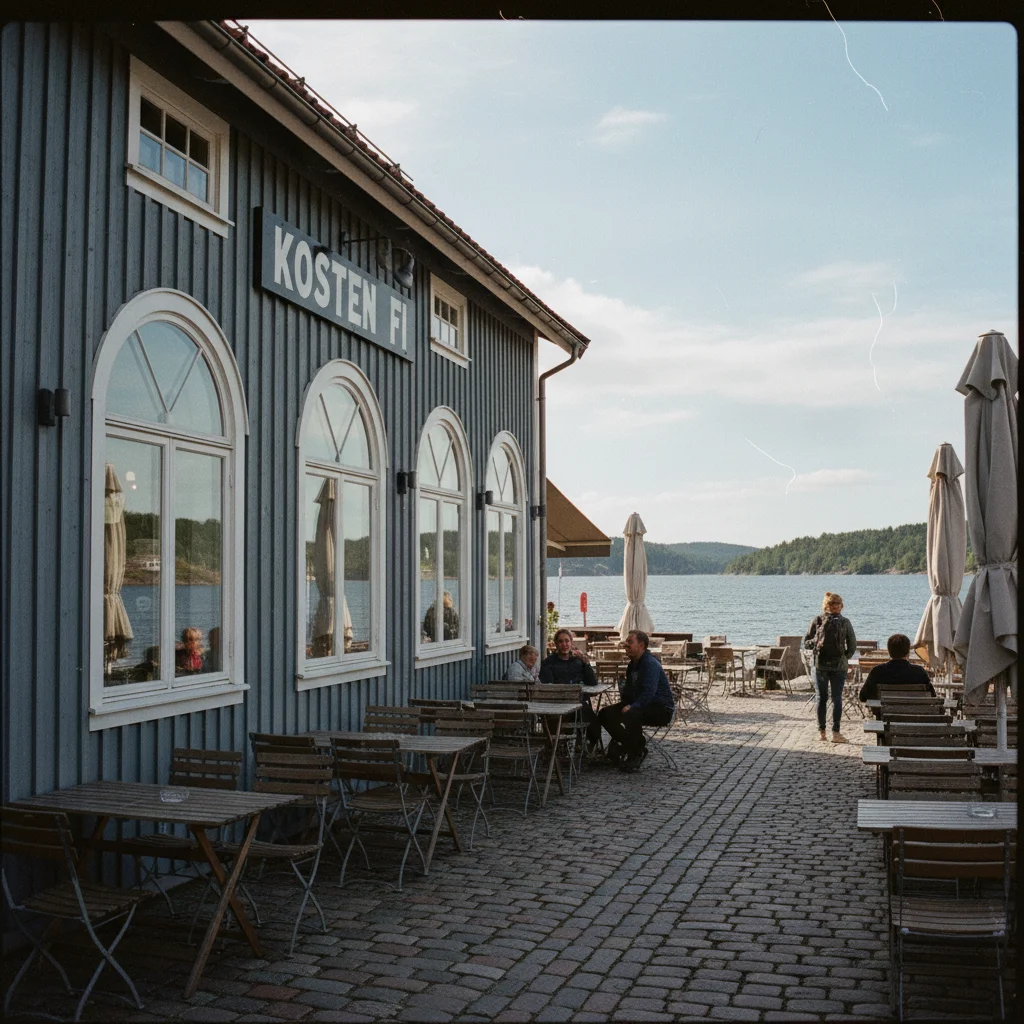 Finnisches Restaurant mit typischem Mittagsessen