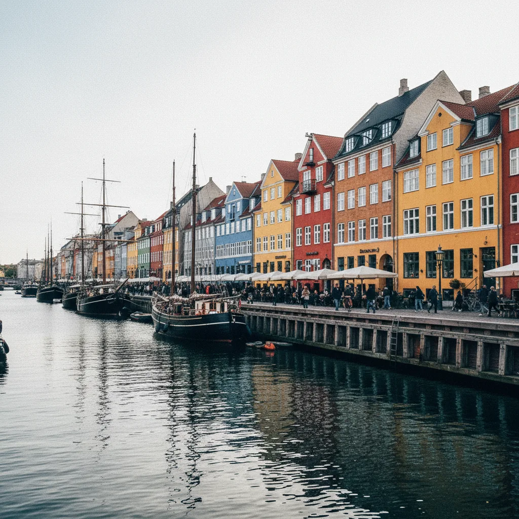 Die bunten Häuser am Nyhavn in Kopenhagen