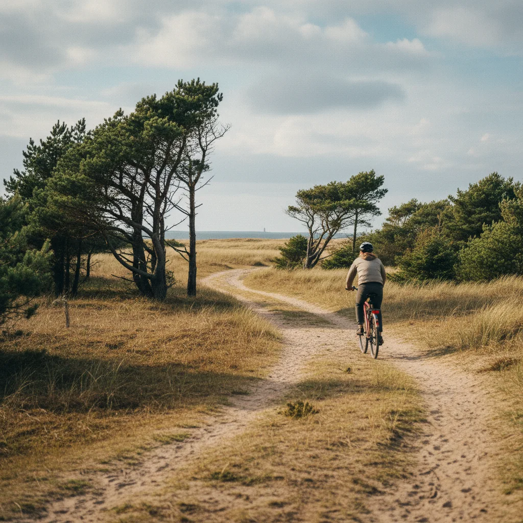 Radfahren auf den ruhigen Wegen von Læsø