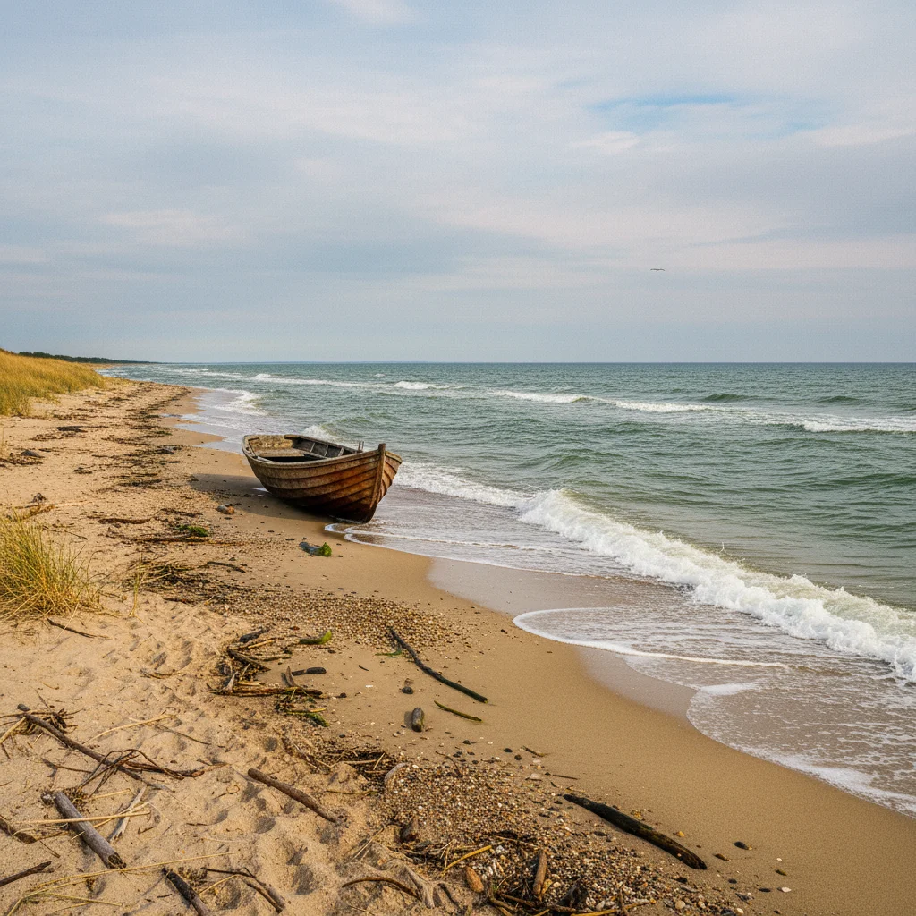 Einsamer Strand auf Læsø im Kattegat