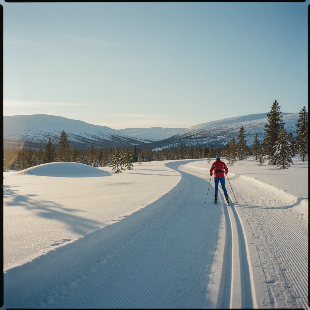 Loipe auf einem norwegischen Hochfjell
