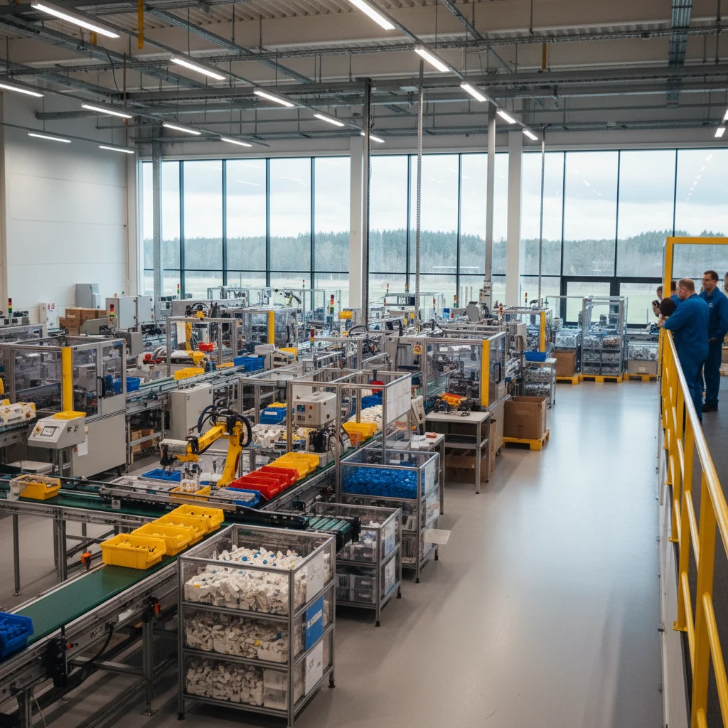 LEGO Fabrik in Billund mit Produktionsstraßen