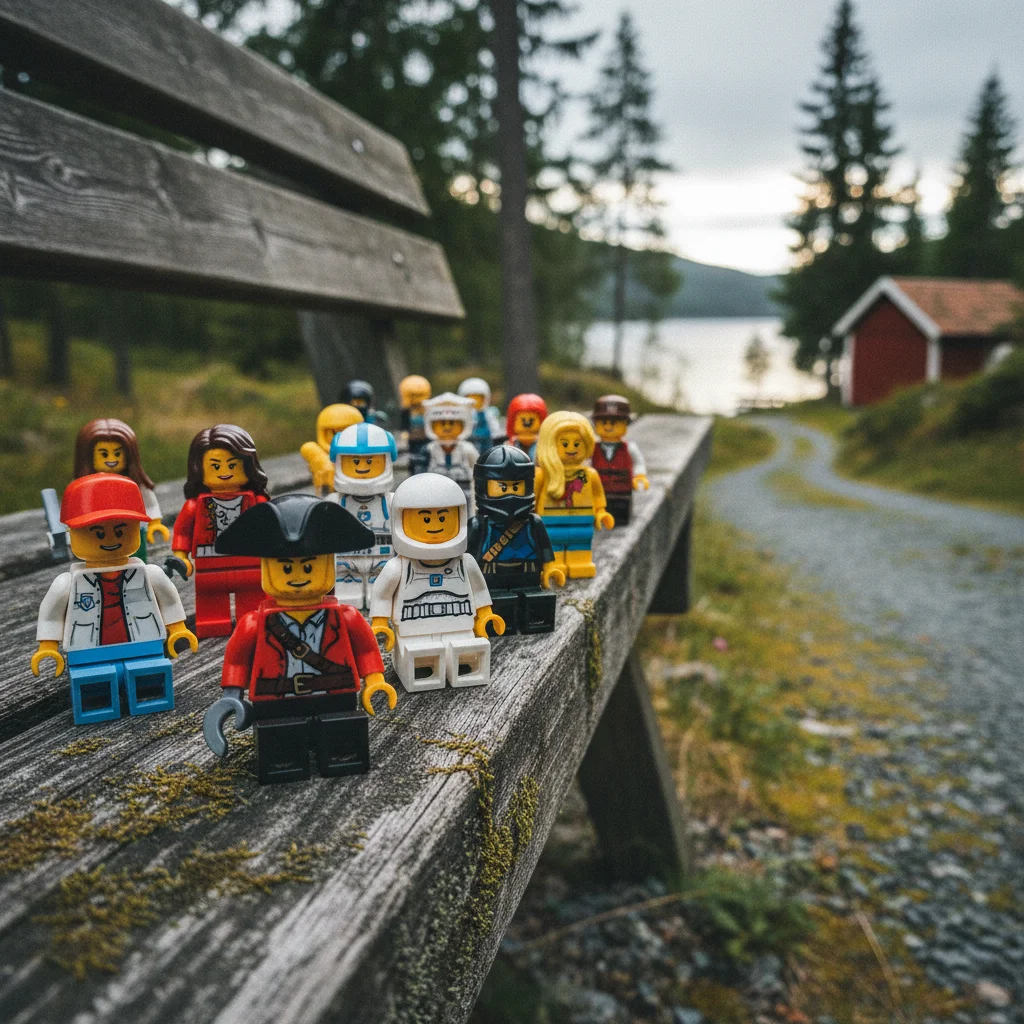 LEGO Minifiguren aus verschiedenen Jahrzehnten