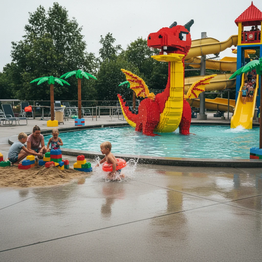 Poolbereich im Legoland Hotel