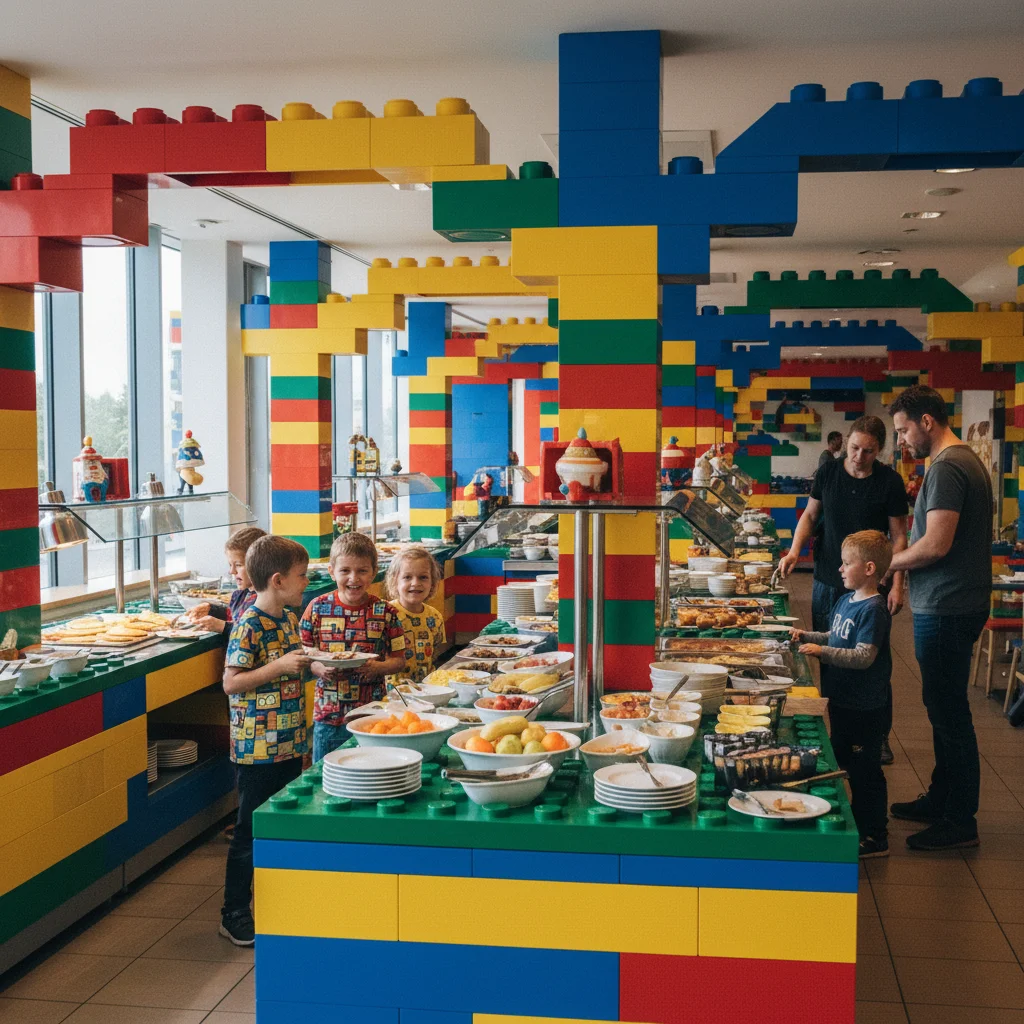 Restaurant im Legoland Hotel mit Buffet