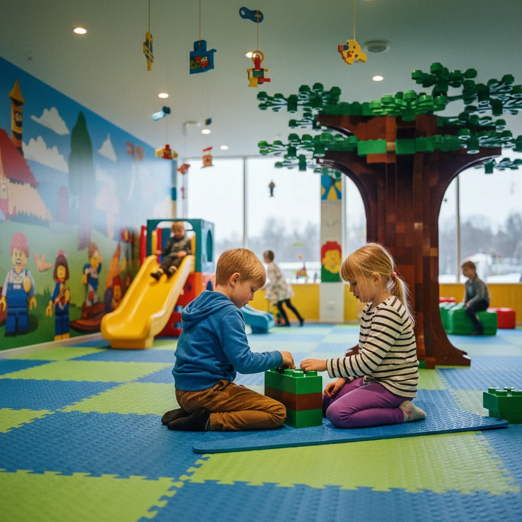 Spielbereich im Legoland Hotel für Kinder
