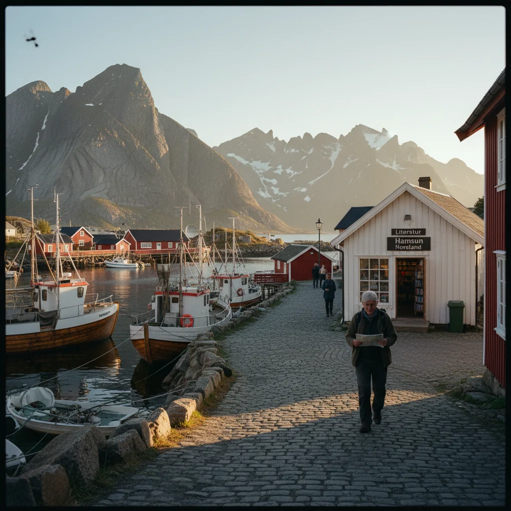 Nordnorwegische Küstenlandschaft bei Hamarøy, Heimat von Knut Hamsun