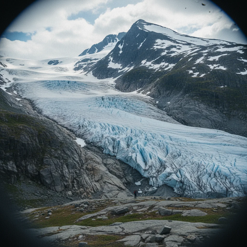 Ein Gletscherarm des Jostedalsbreen bei Loen