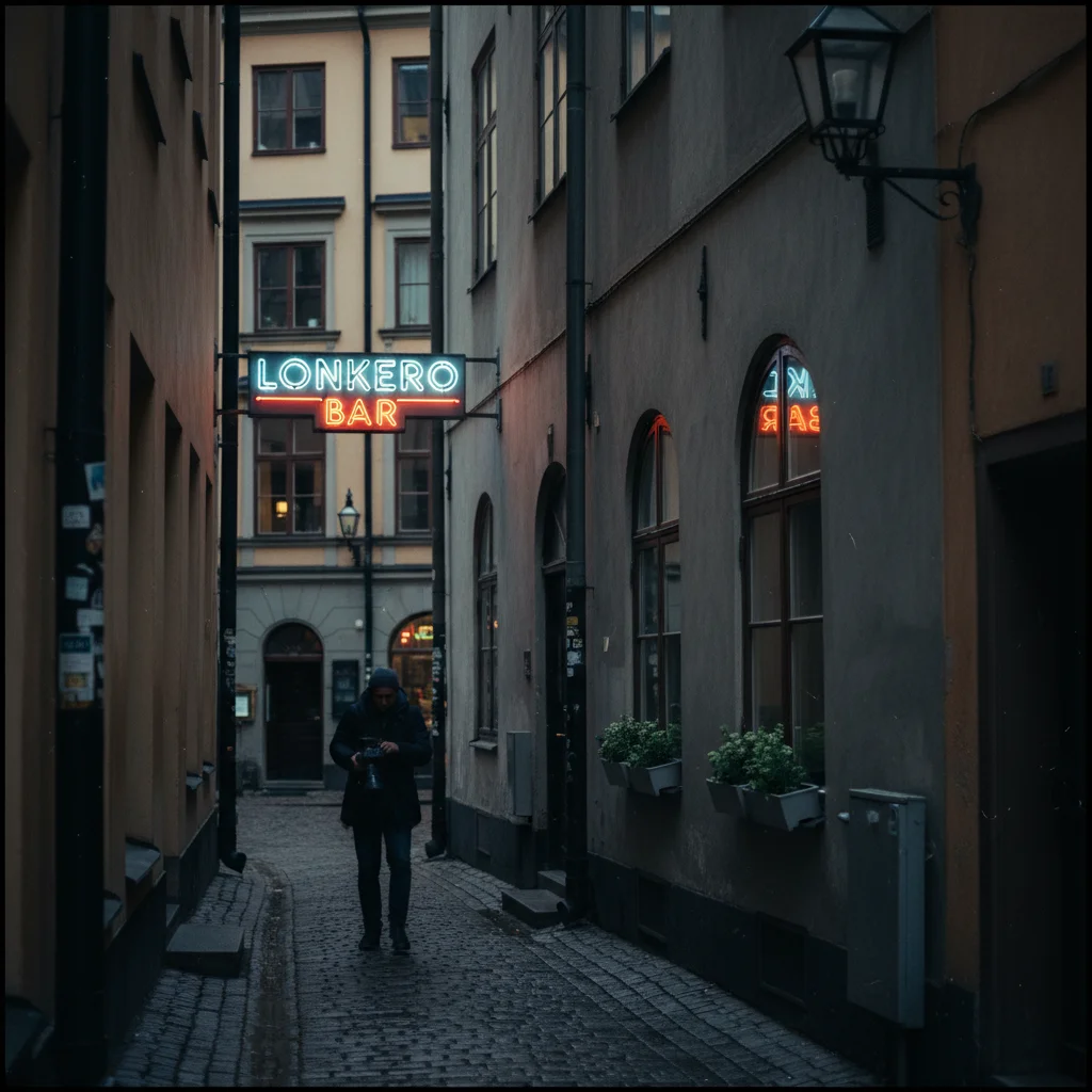 Lonkero-Getränke an einer finnischen Bar im Sommer