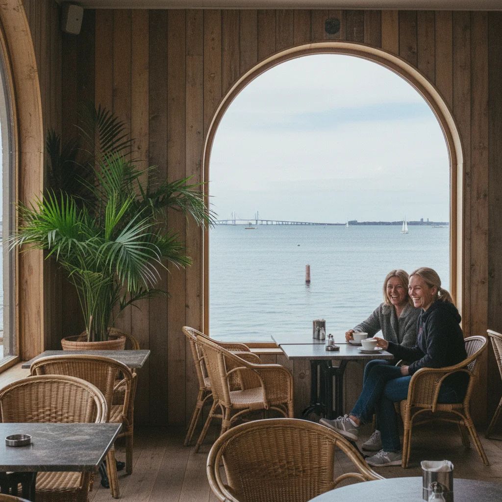 Louisiana Café mit Panoramablick auf den Øresund