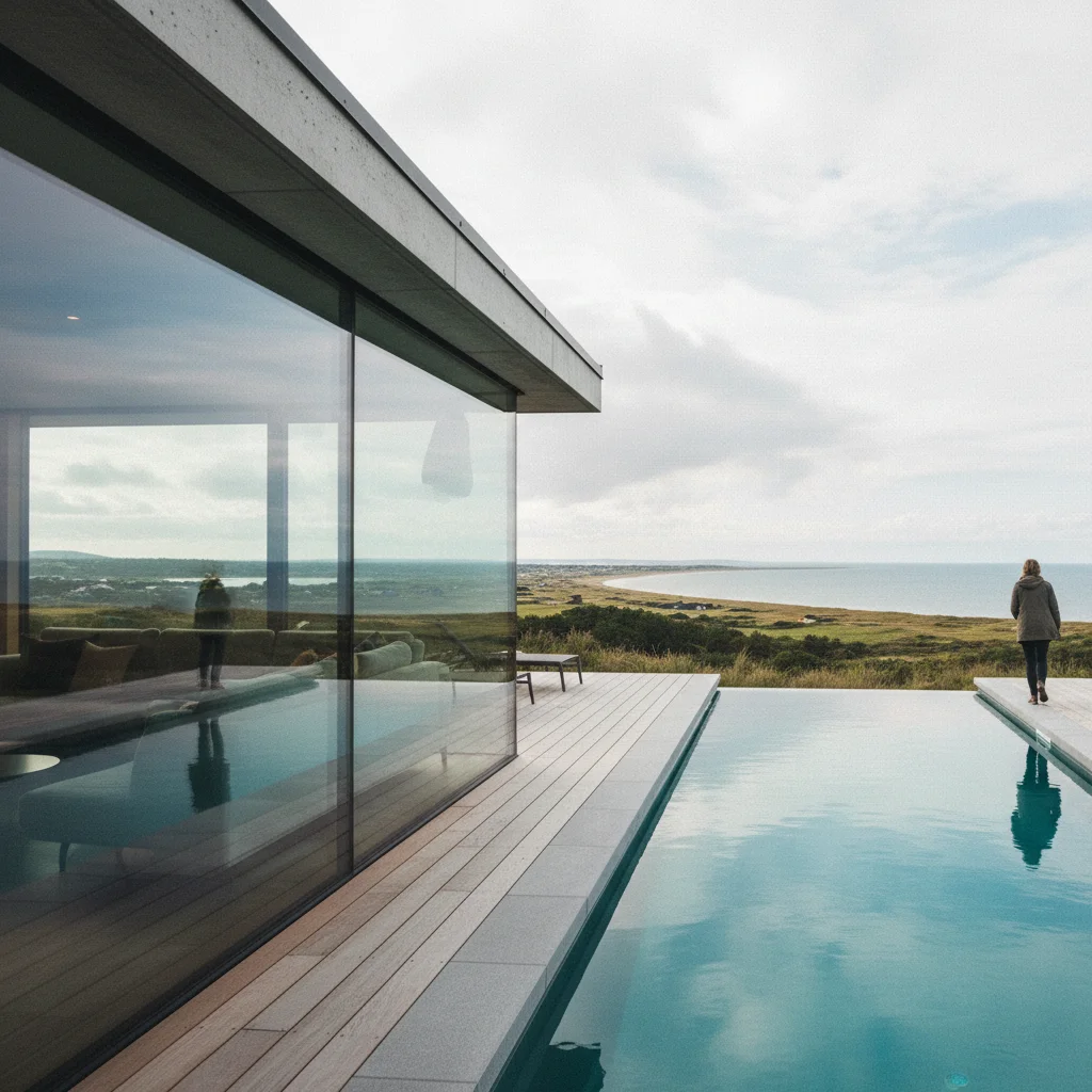 Luxus-Ferienhaus in Dänemark mit Pool und Panoramafenster