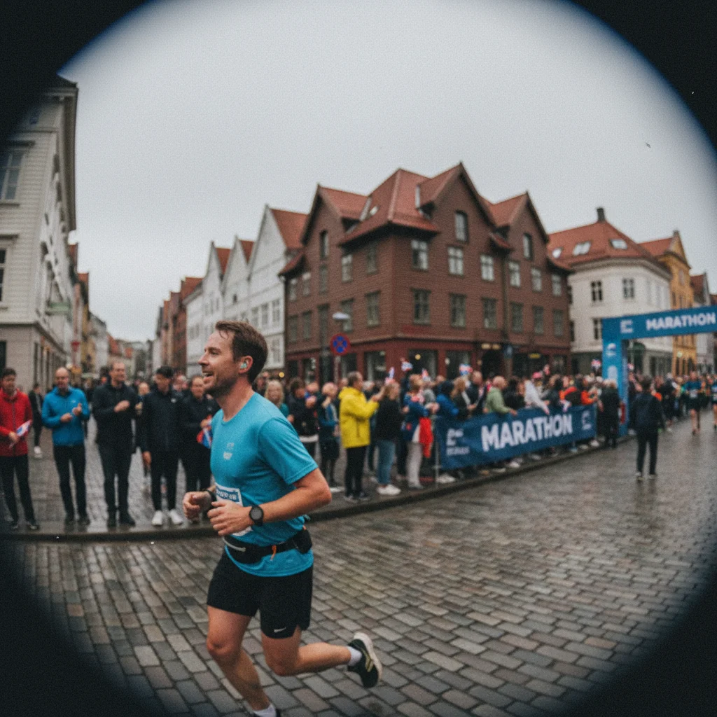 Laufveranstaltung in norwegischer Stadtkulisse