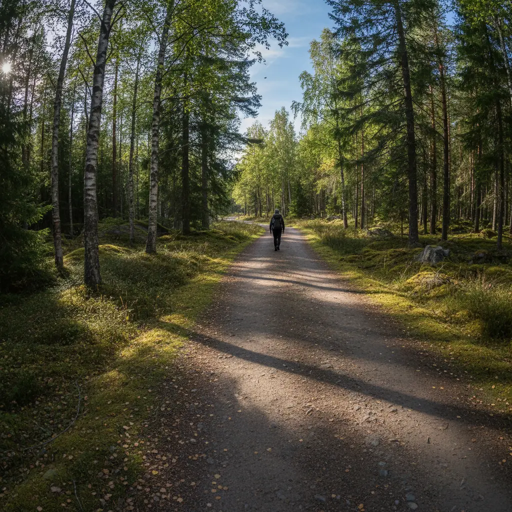 Trailrunner auf einem Bergpfad in Norwegen