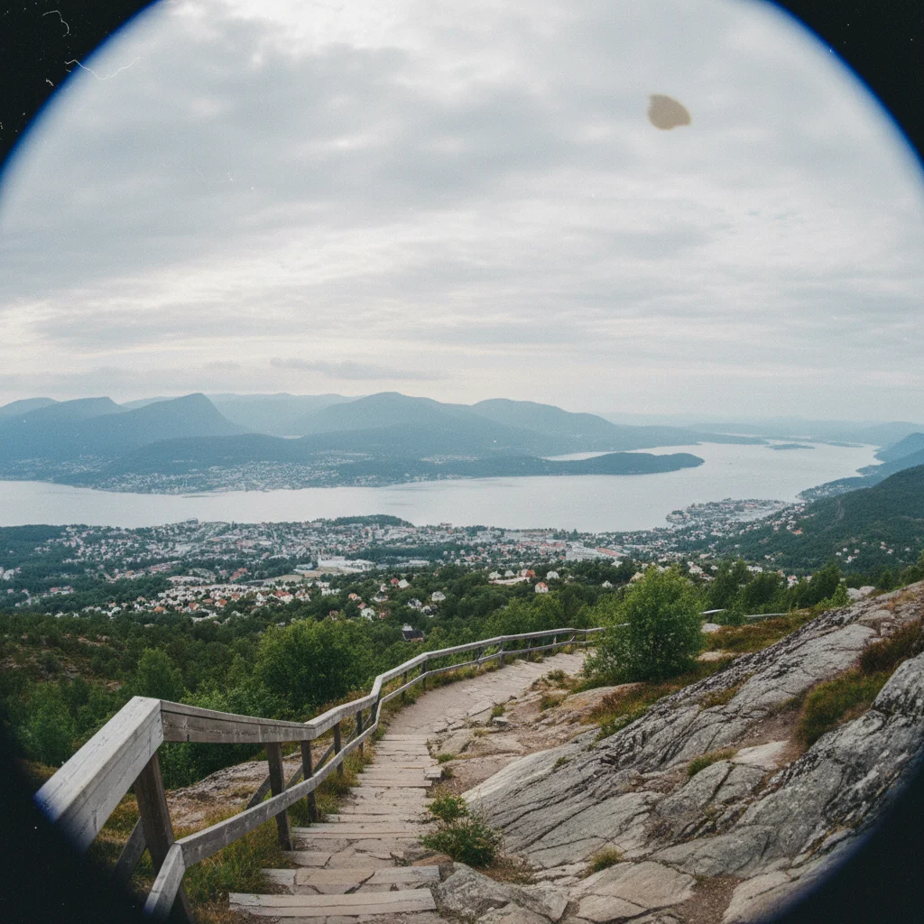 Aussichtspunkt Varden oberhalb von Molde mit 360-Grad-Panorama