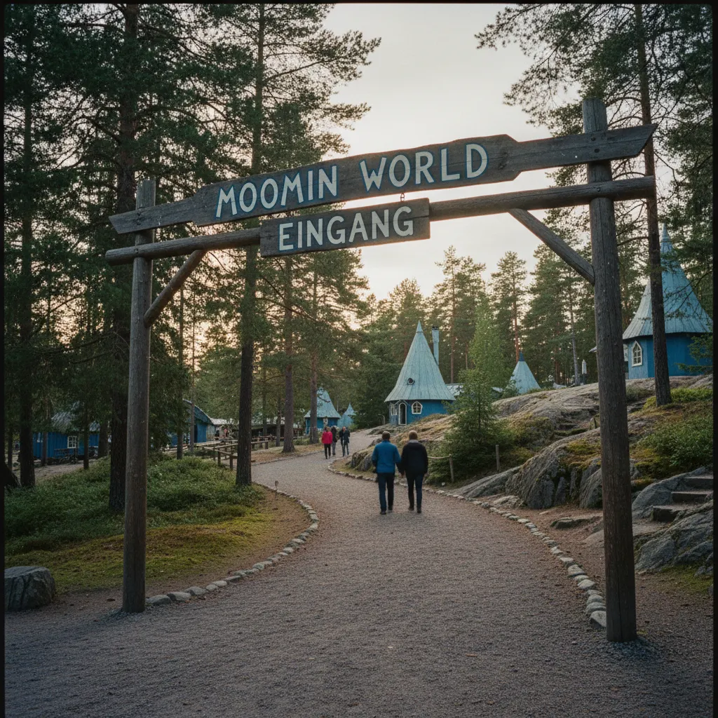 Eingangsbereich von Moomin World in Naantali