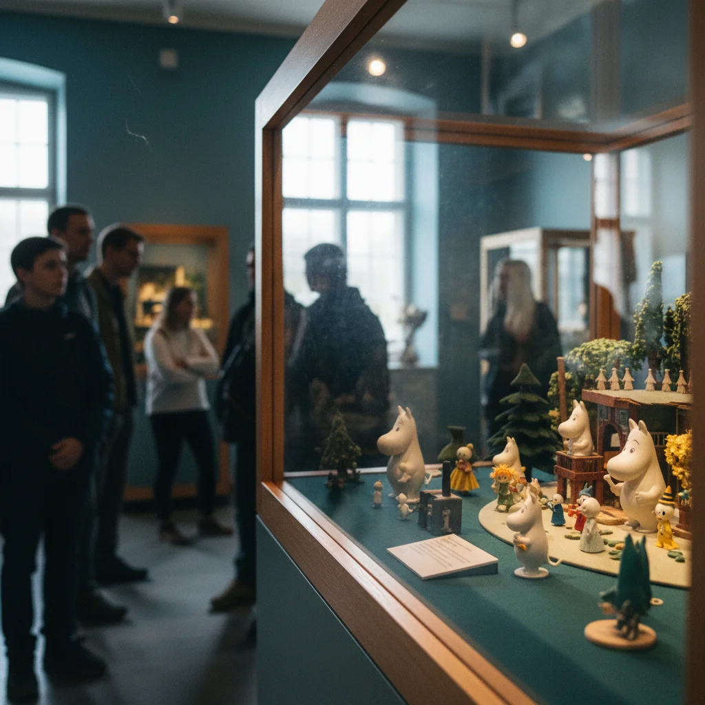 Moomin Museum in Tampere mit Ausstellungsstücken