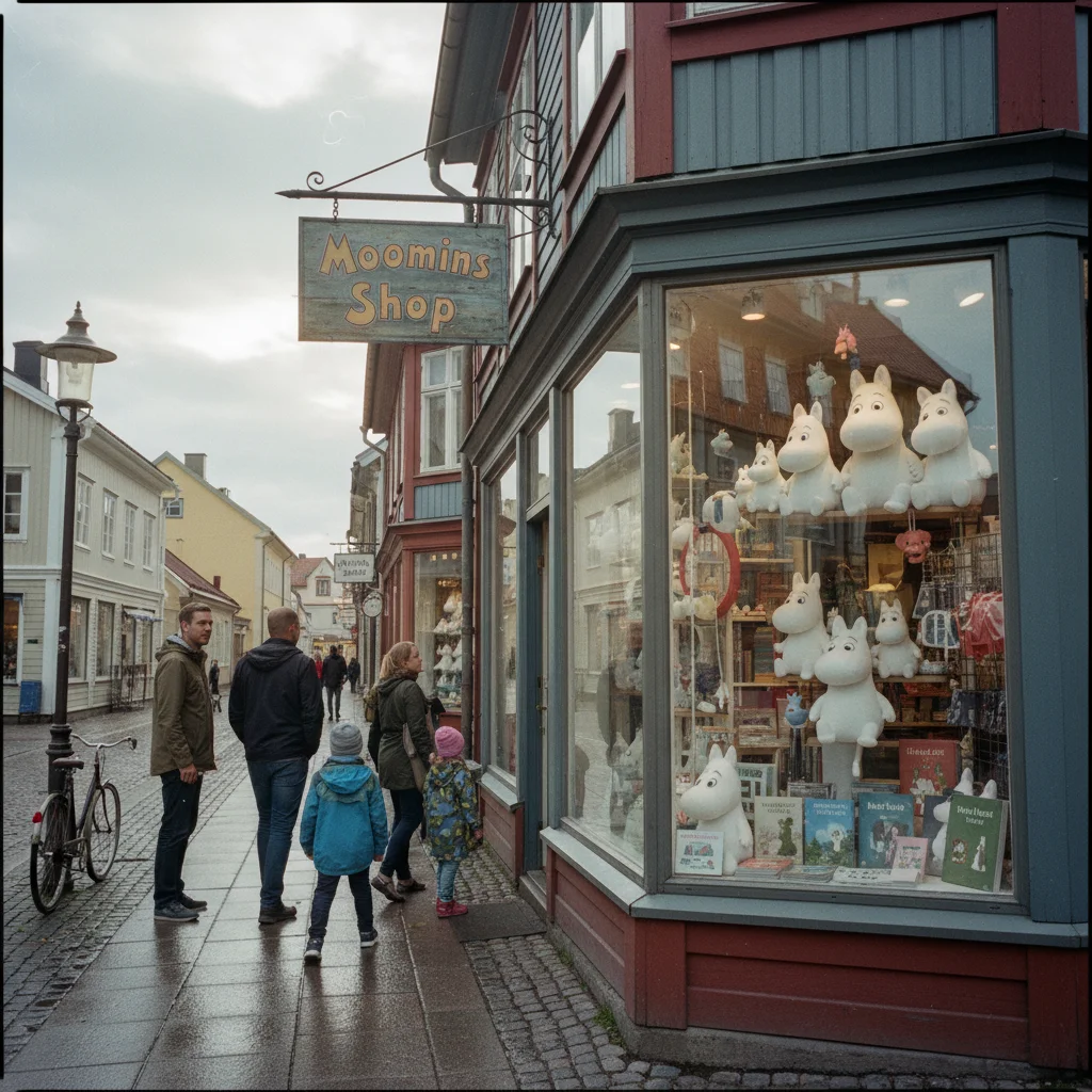 Moomin Shop mit Mumin-Produkten und Souvenirs