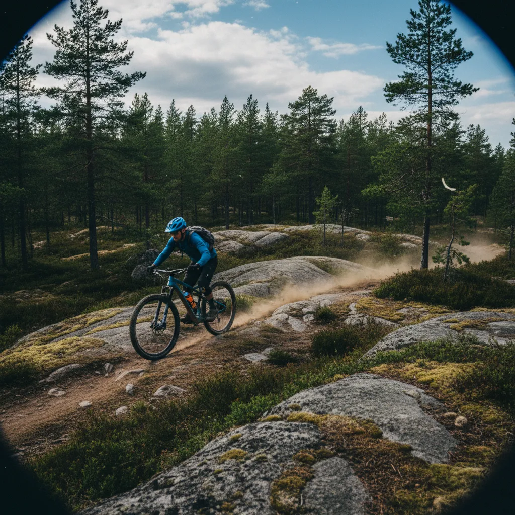 Mountainbiken in den Bergen rund um Bergen