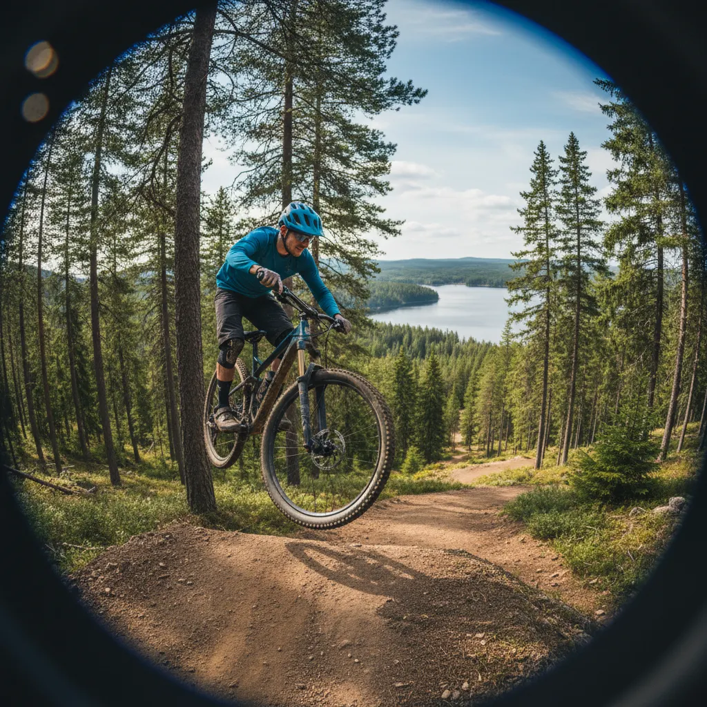 Trysil Bike Arena mit Trails im Wald