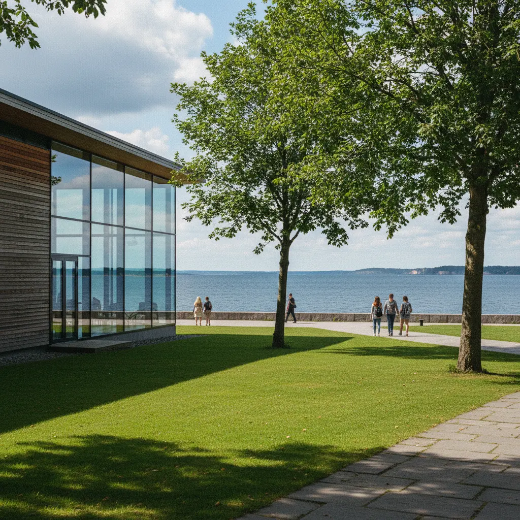 Louisiana Museum of Modern Art mit Blick über den Öresund