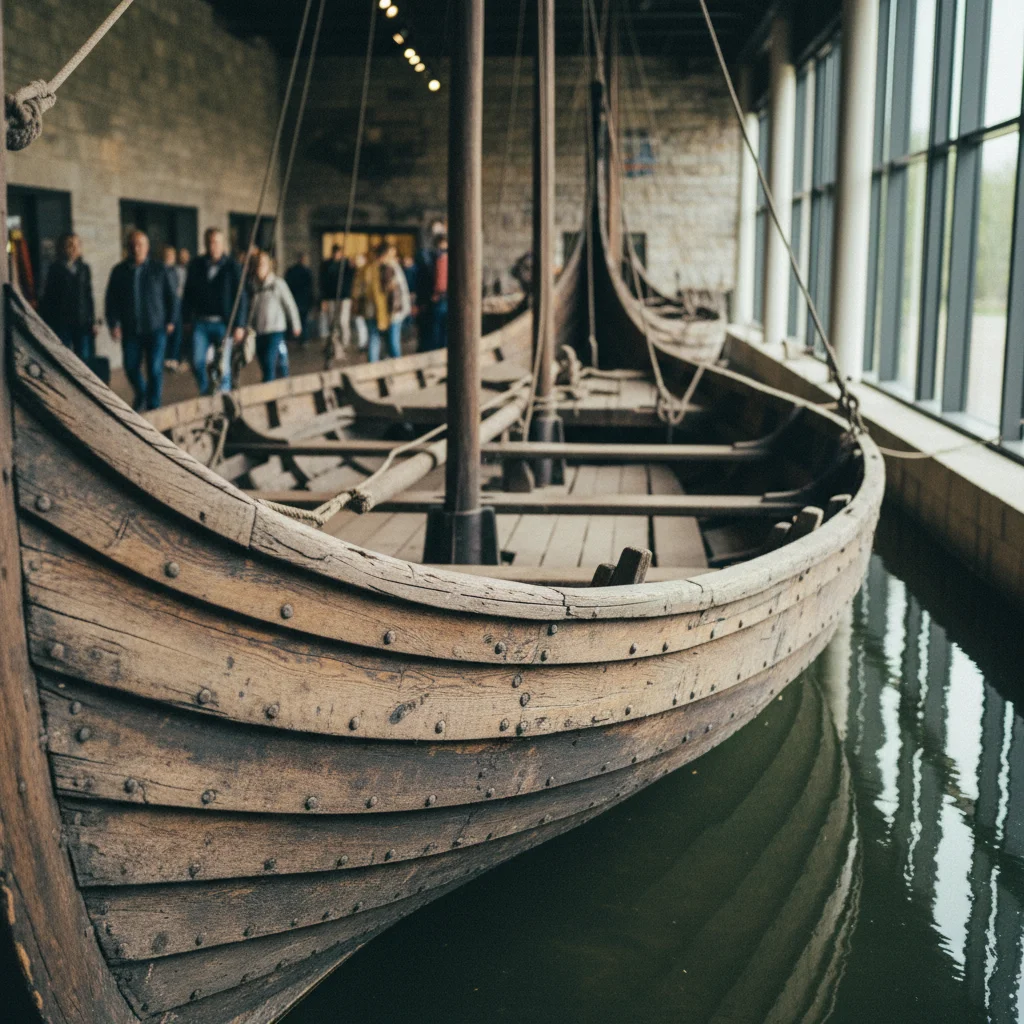 Wikingerschiffe im Vikingeskibsmuseet in Roskilde
