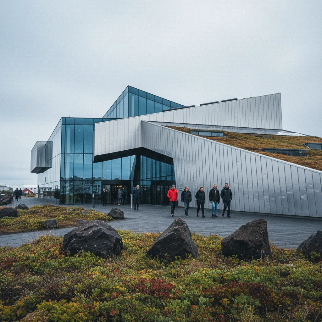 Museumsgebäude in Reykjavík mit moderner Architektur