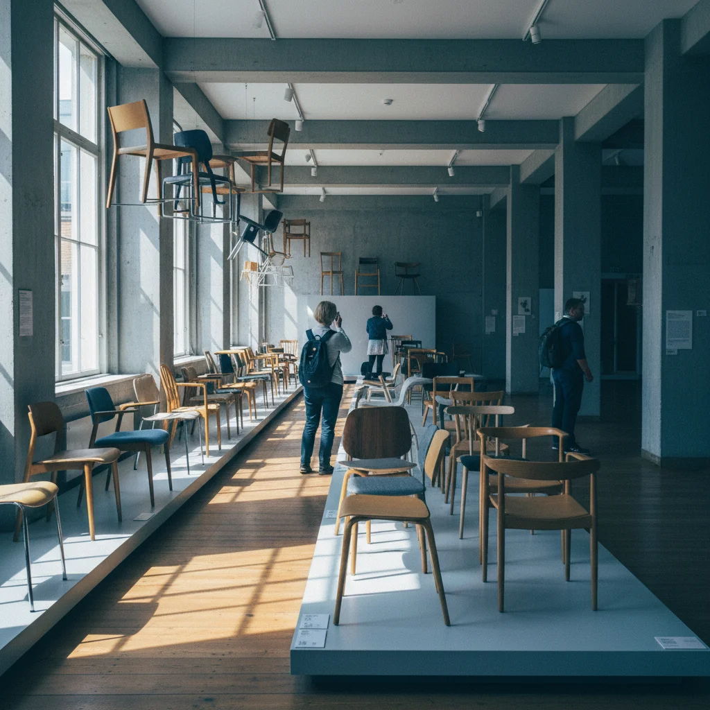 Designmuseum Danmark in Kopenhagen mit Stuhlausstellung