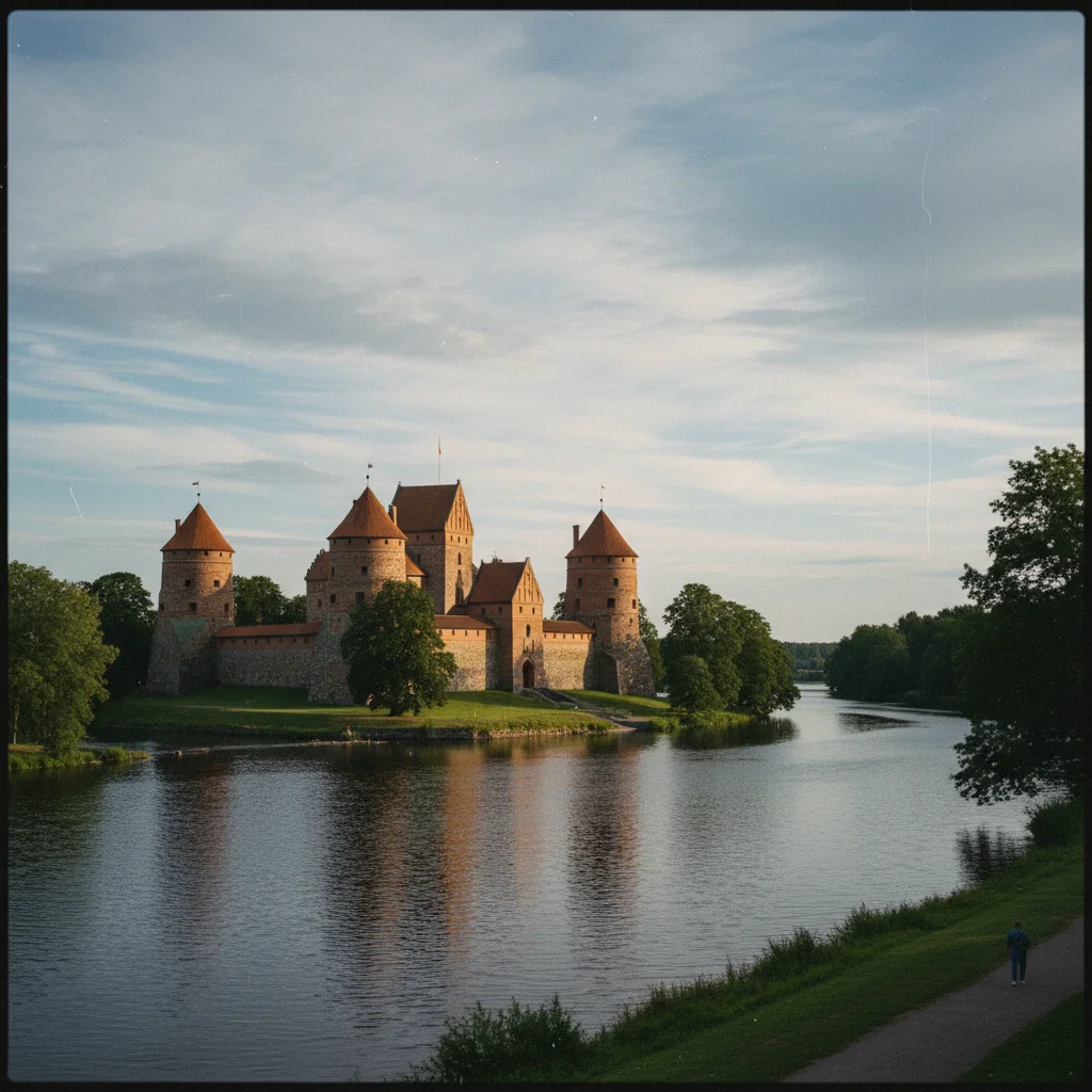 Das Schloss Örebro am Fluss Svartån mit seiner markanten Silhouette