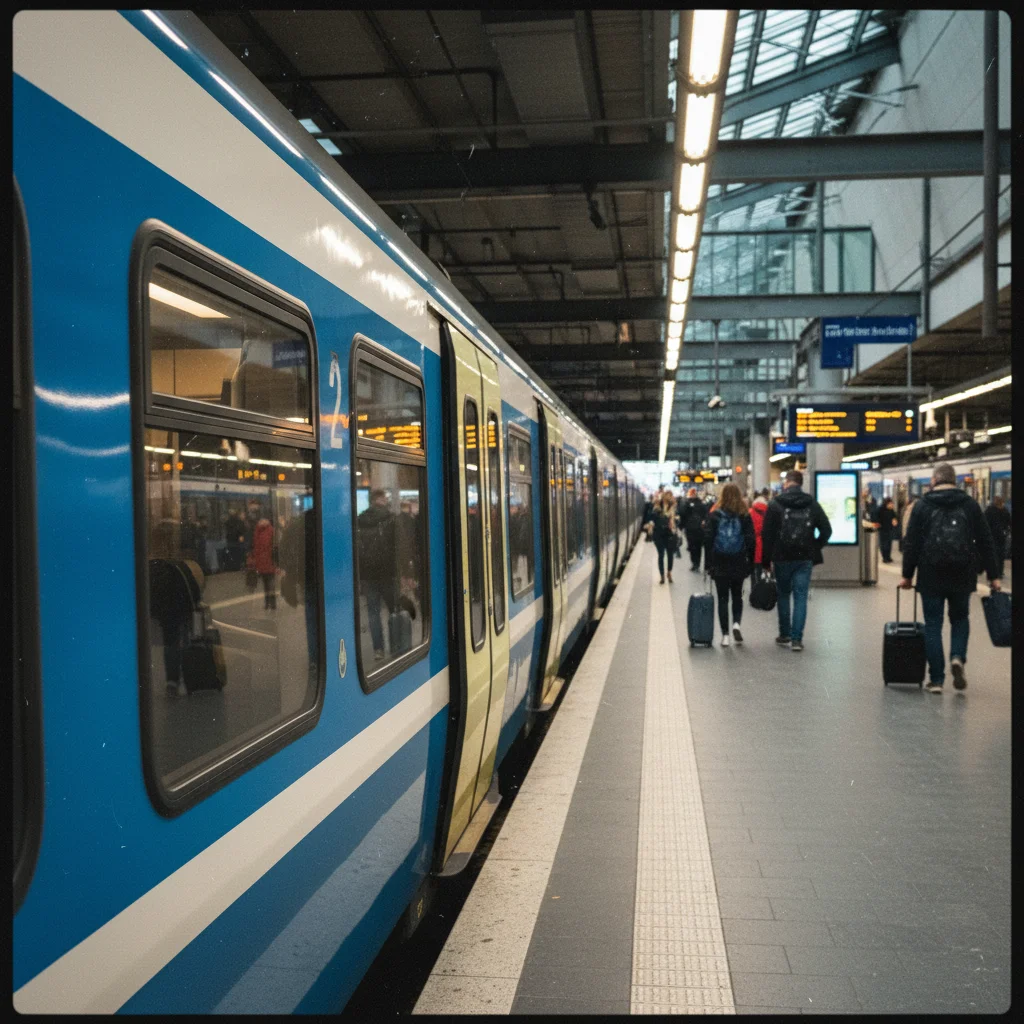 Pendeltåg S-Bahn am Stockholmer Hauptbahnhof