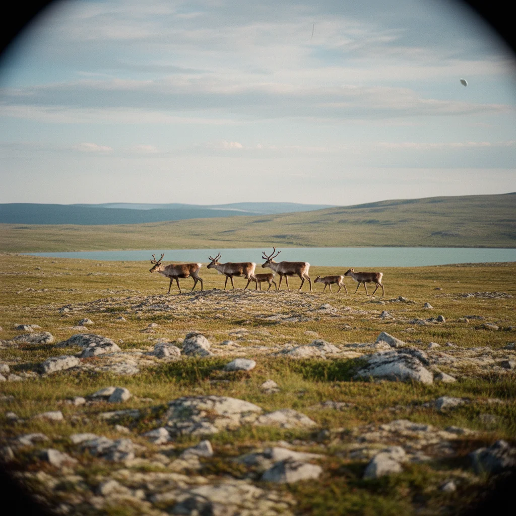 Wilde Rentierherde auf der Hardangervidda
