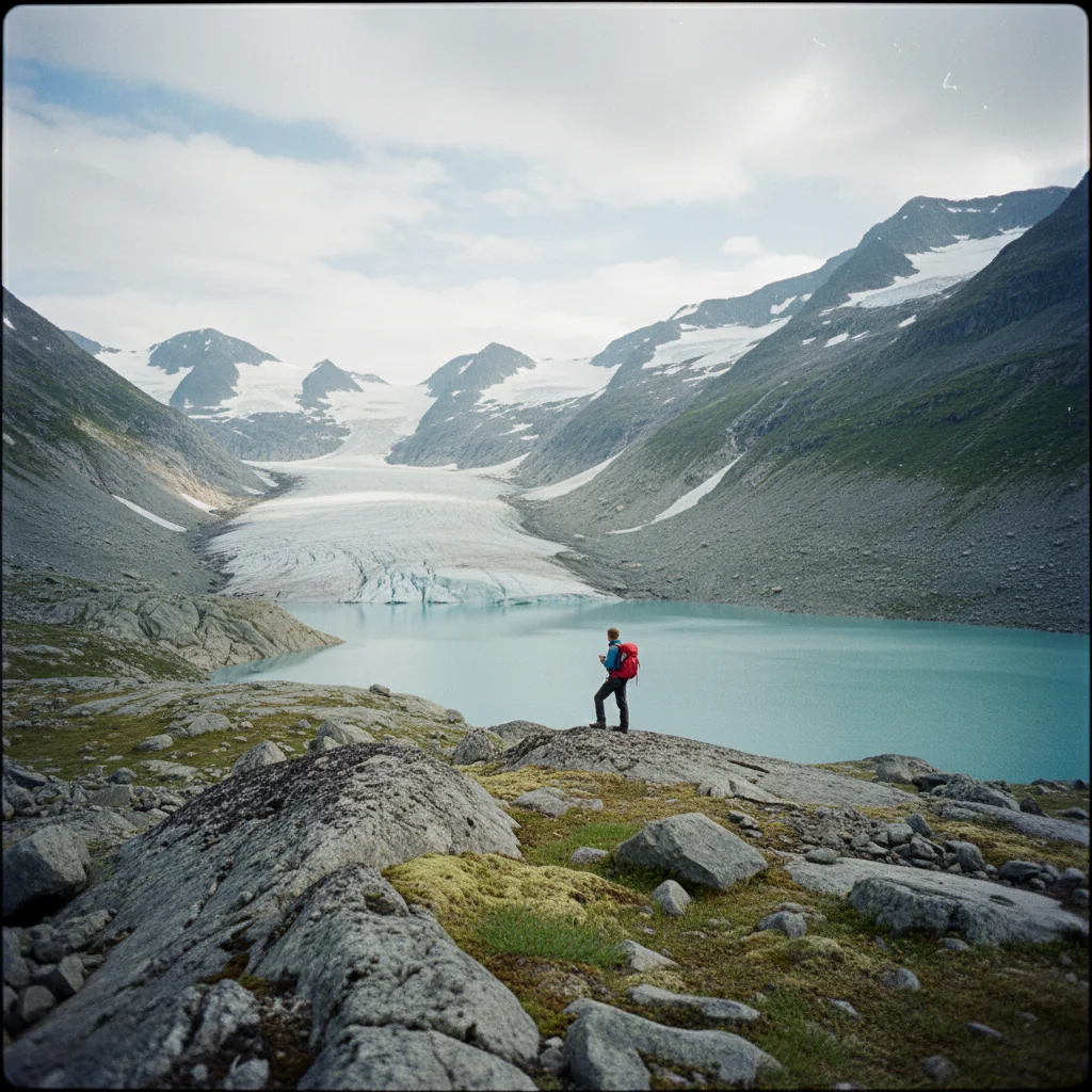 Gletscher am Galdhøpiggen in Jotunheimen