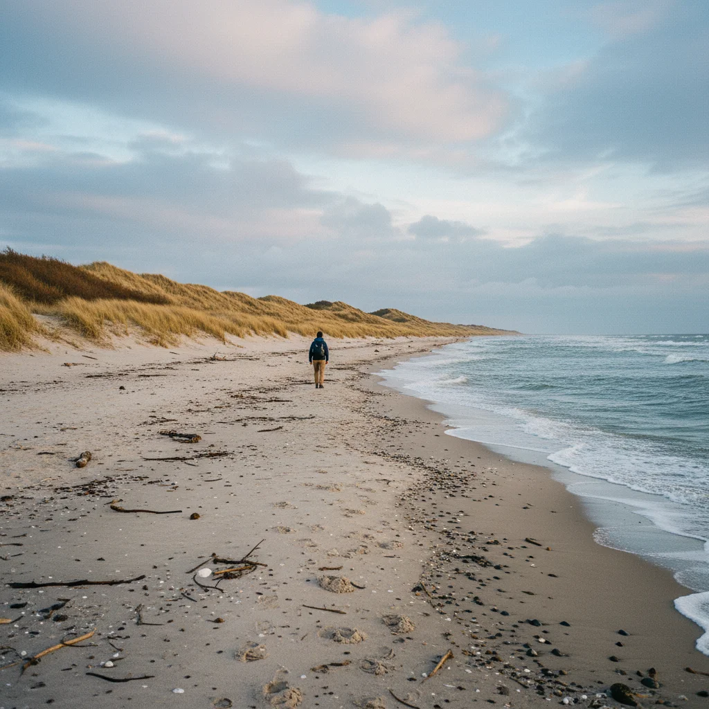 Einsamer Nordseestrand im Nationalpark Thy