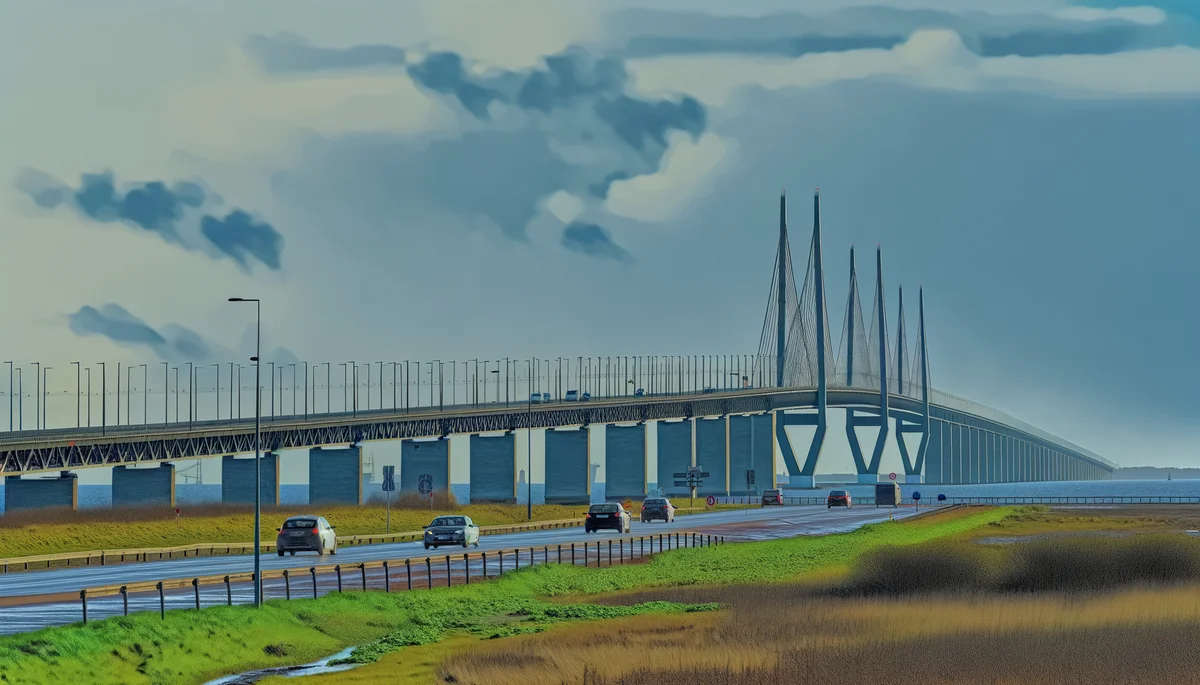 Öresundbrücke zwischen Dänemark und Schweden