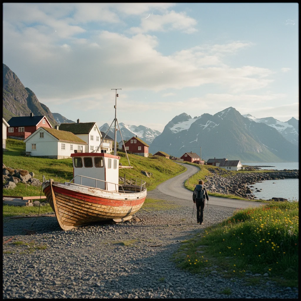 Norwegische Krimi-Bücher und ein Kaffee in einer gemütlichen Hüttenatmosphäre