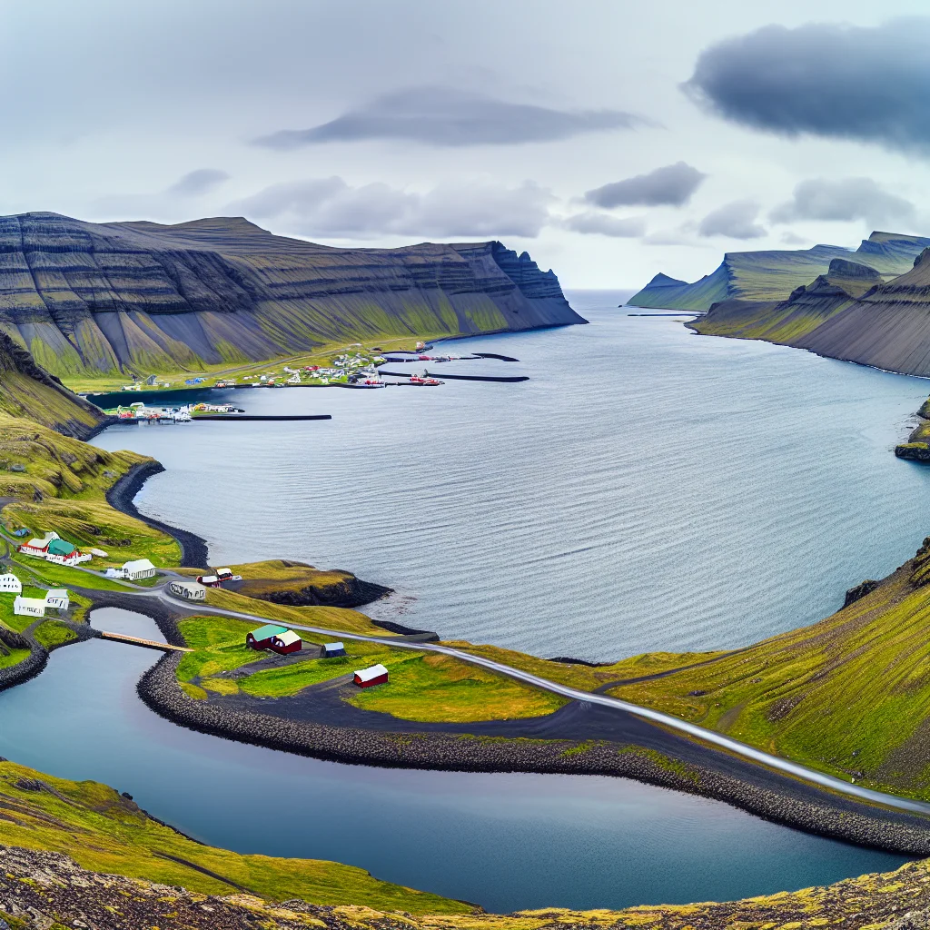 Küstenlandschaft der Ostfjorde in Island