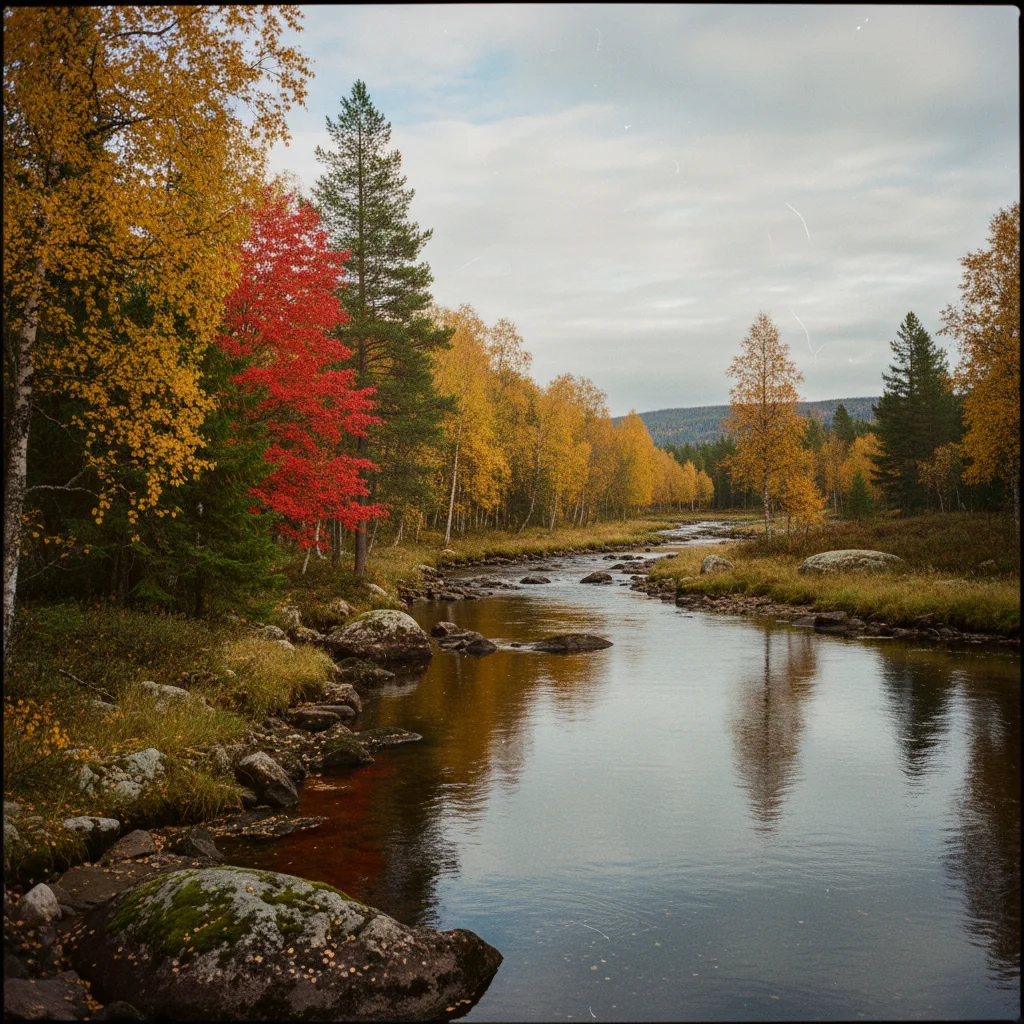 Herbstliche Laubfärbung im Oulanka Nationalpark