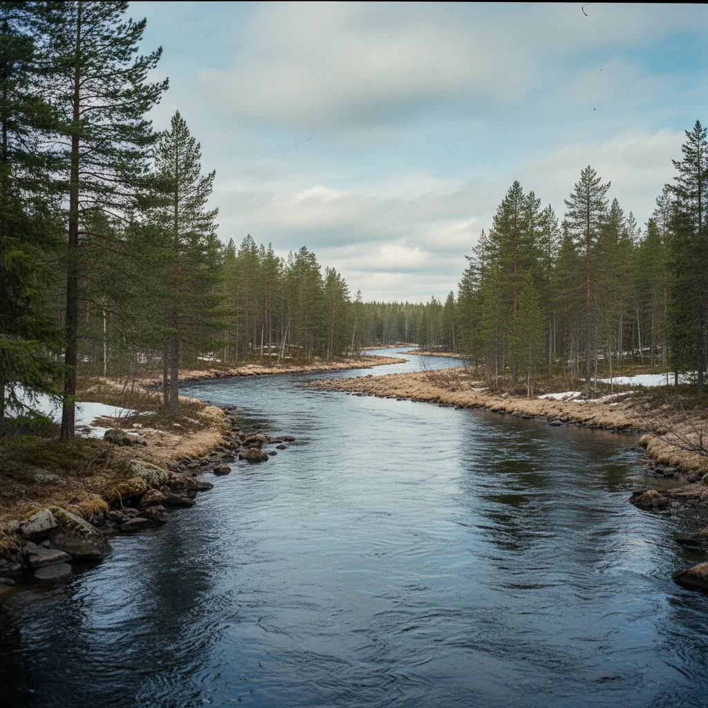 Stromschnellen des Kitkajoki im Oulanka Nationalpark