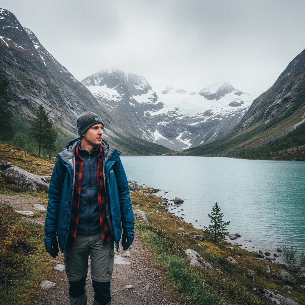 Outdoorkleidung für Norwegen nach dem Zwiebelprinzip ausgelegt