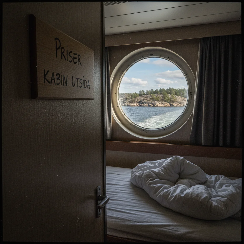 Außenkabine mit Fenster und Meerblick auf einem Hurtigruten-Schiff