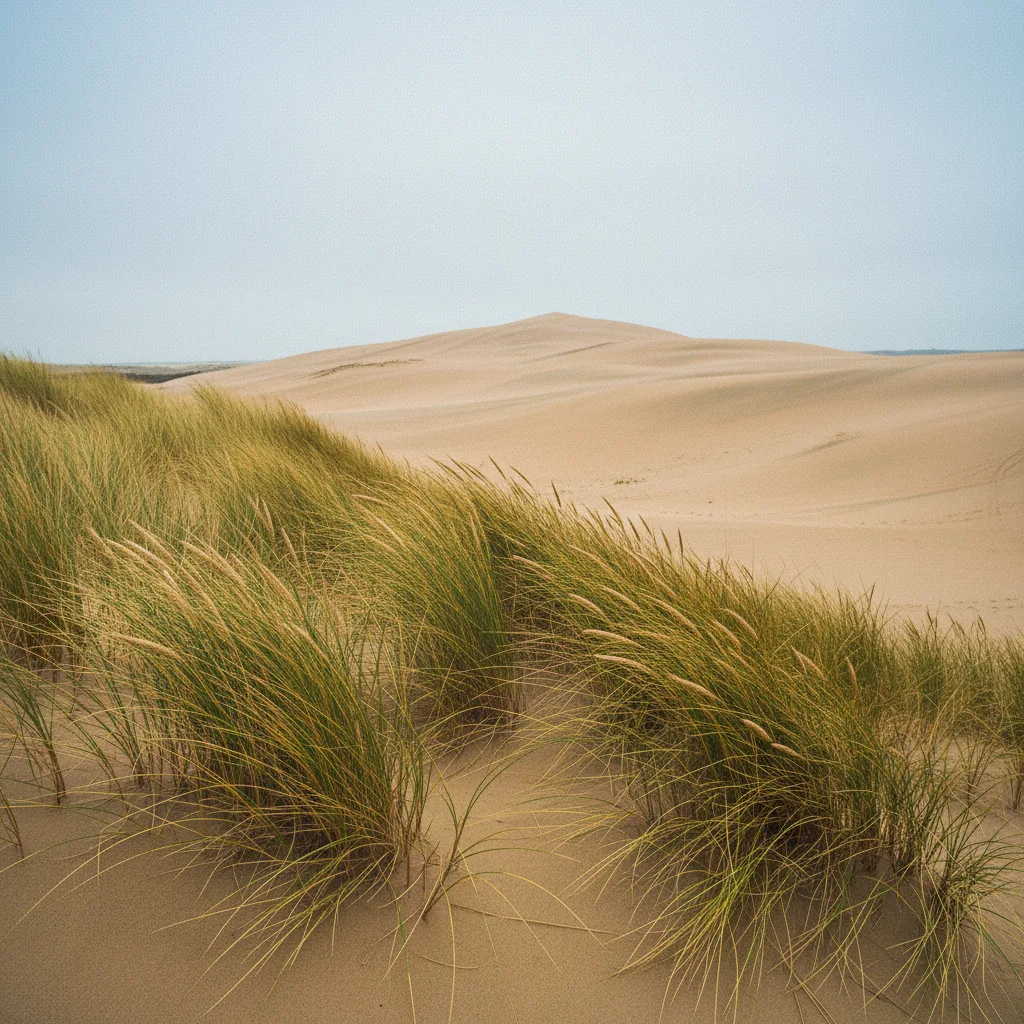 Dünengräser am Rand der Råbjerg Mile