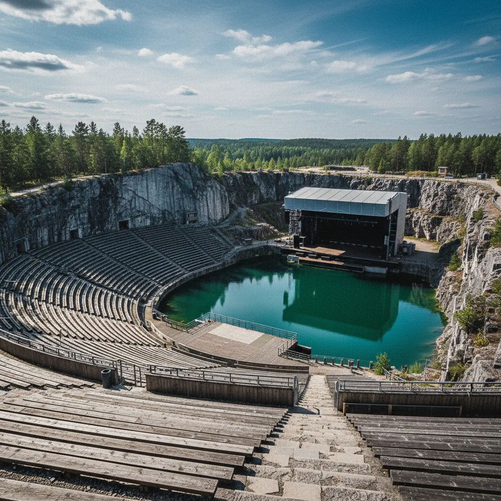 Dalhalla Freilichtbühne im ehemaligen Kalksteinbruch bei Rättvik