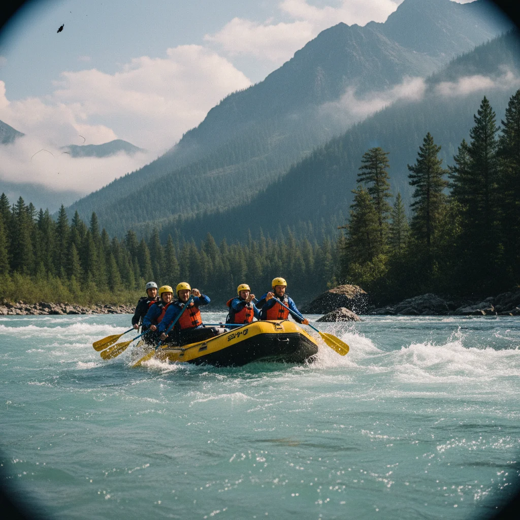 Wildwasser-Rafting bei Voss in Westnorwegen